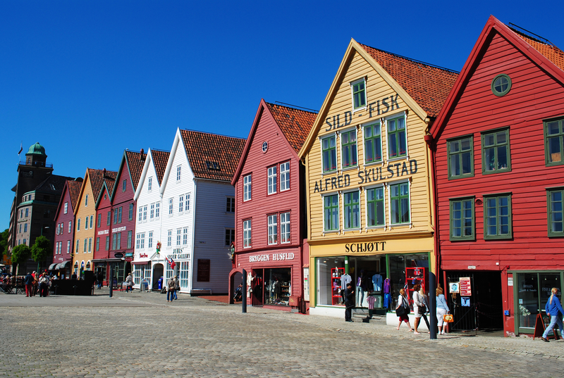 Bryggen, in Bergen city centre, is an UNESCO World Heritage Site.